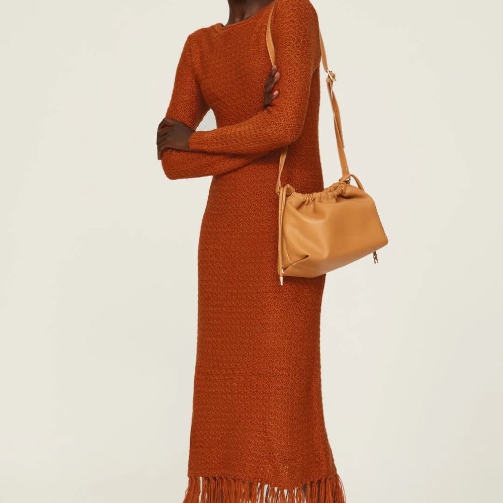Pamela Love Orange Long Sleeve Dress